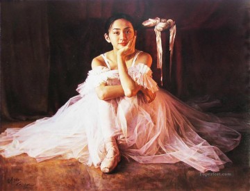 chicas chinas Painting - Bailarina Guan Zeju18 China